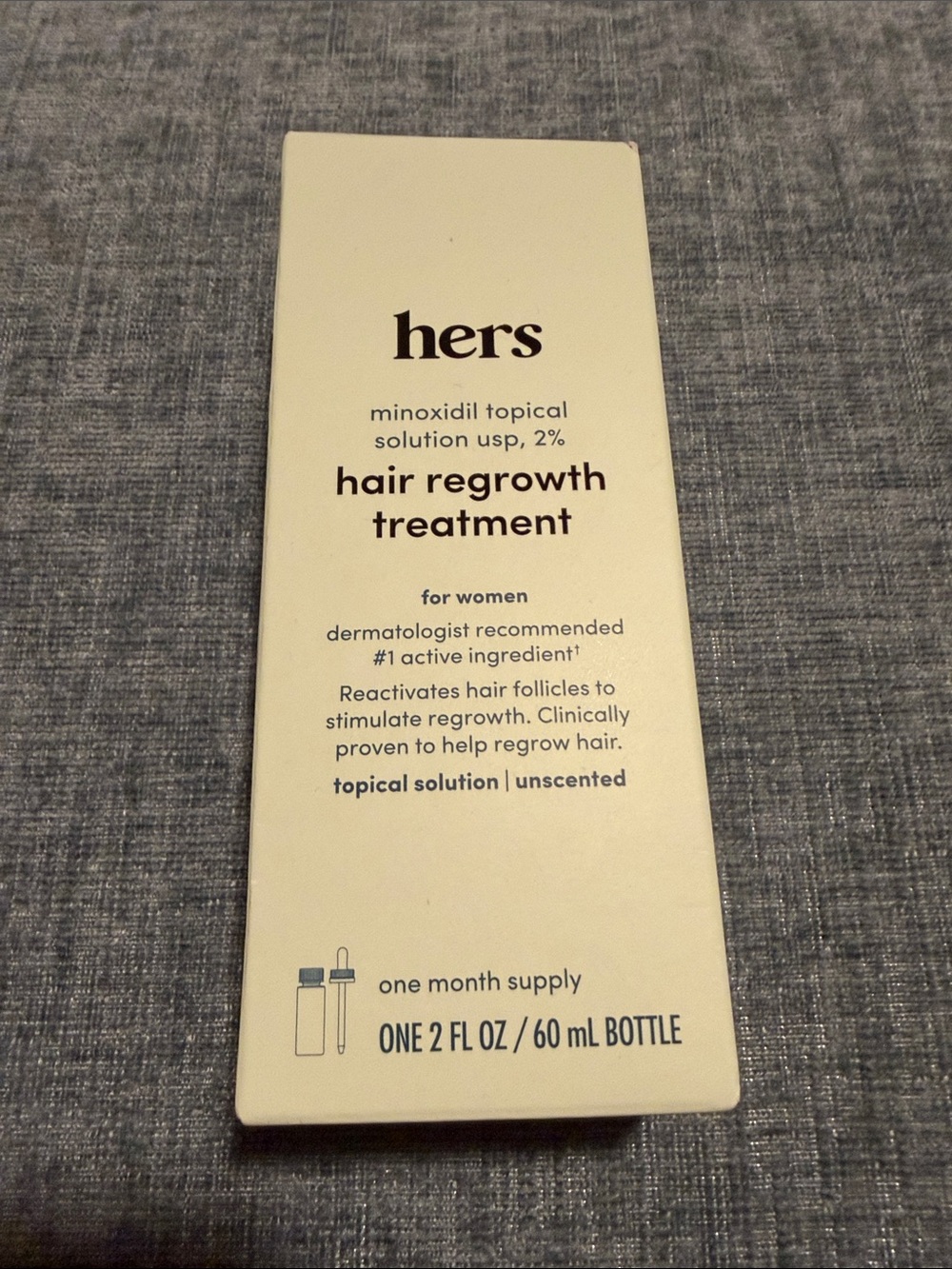 2% Minoxidil Hair Regrowth Treatment for Women – Unscented, serum NIB